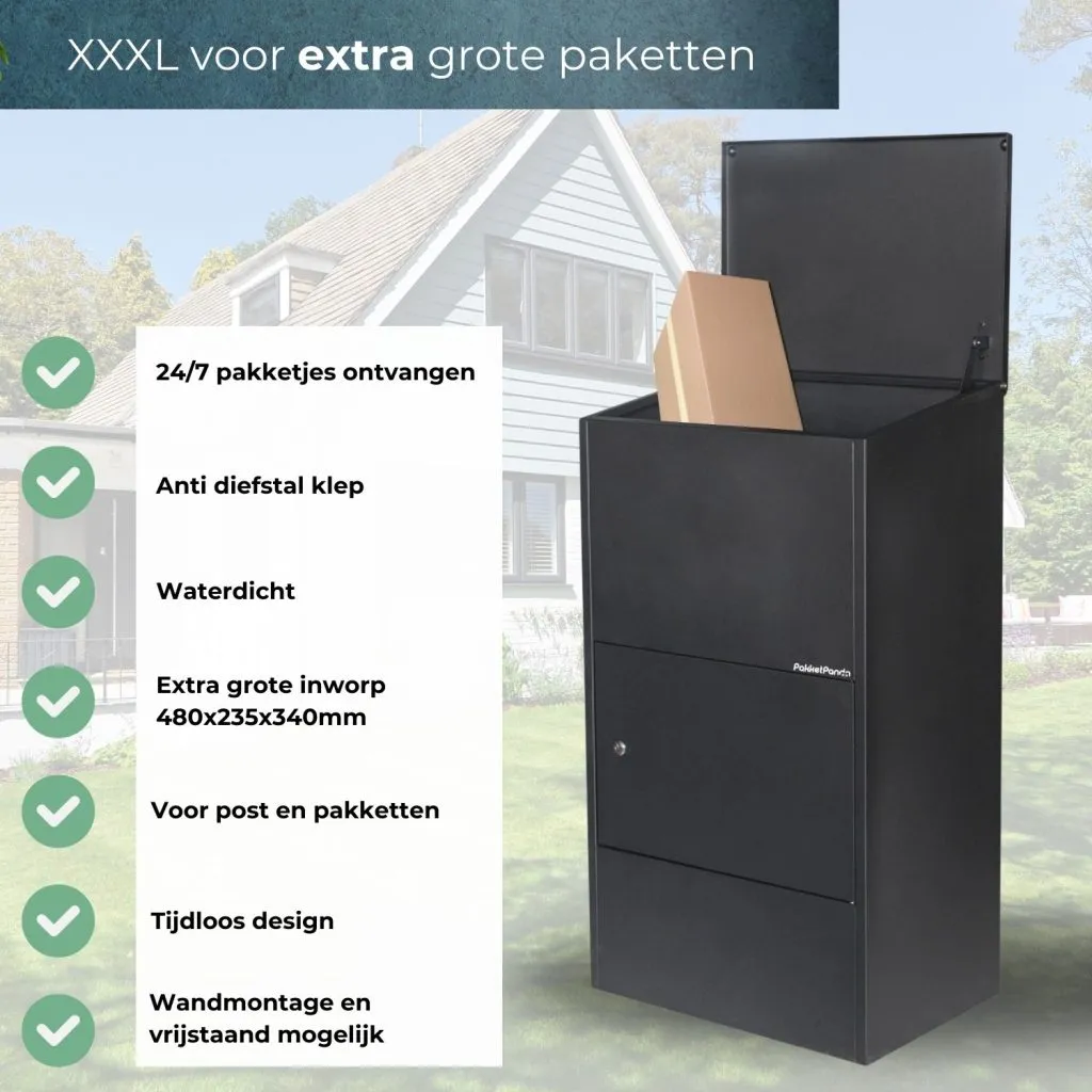 Pakketbrievenbus Groot - XXXL PakketPanda Maxi