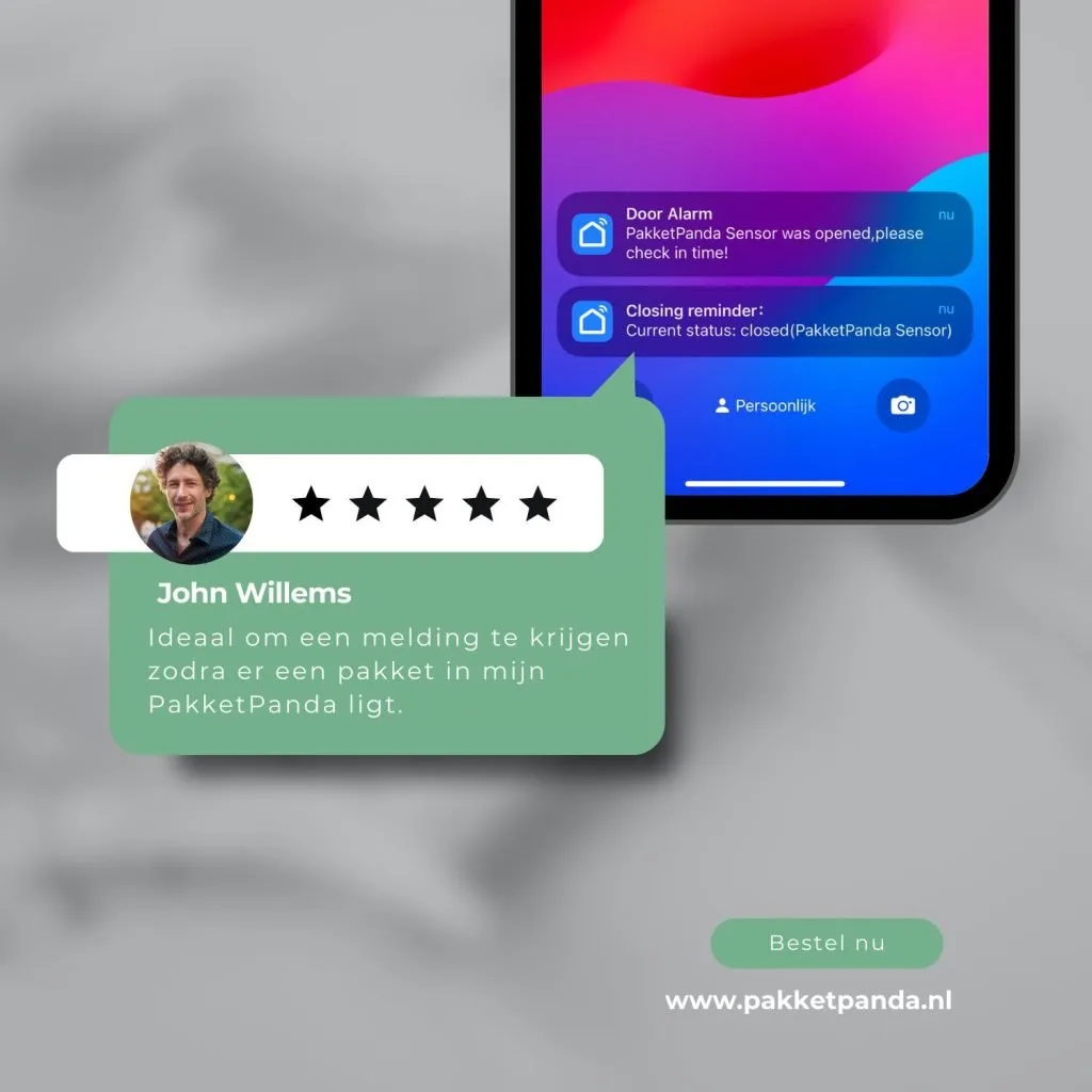 Pakketbrievenbus met app