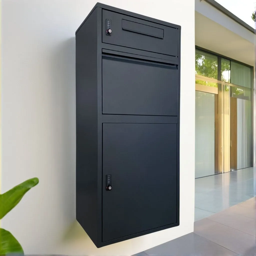 Postvak Gescheiden - Pakketbrievenbus - ParcelXL® DuoBox - Zwart
