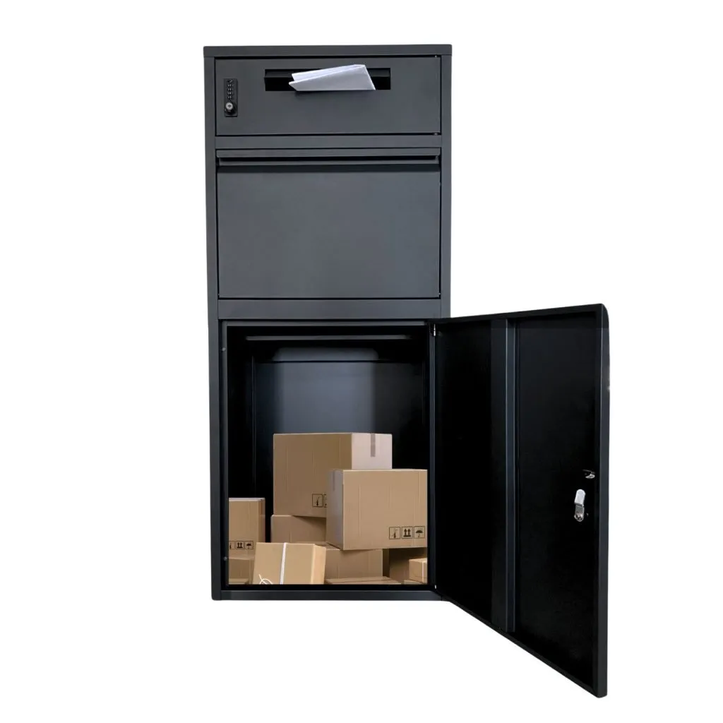 Postvak Gescheiden - Pakketbrievenbus - ParcelXL® DuoBox - Zwart