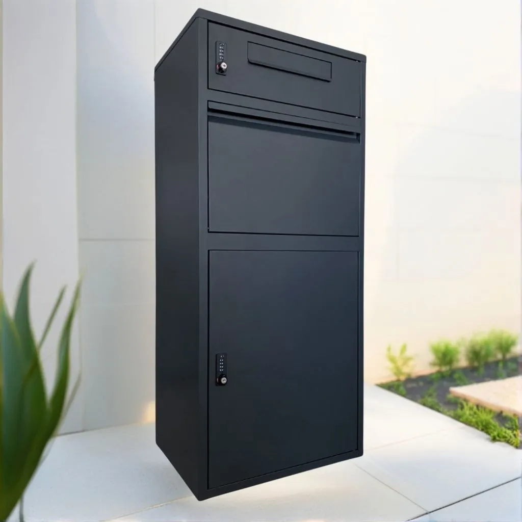 Postvak Gescheiden - Pakketbrievenbus - ParcelXL® DuoBox - Zwart
