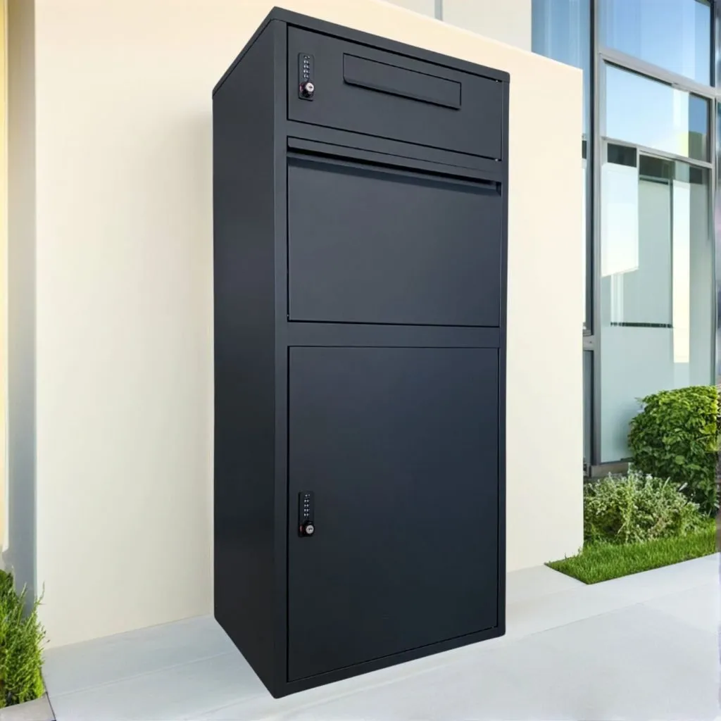 Postvak Gescheiden - Pakketbrievenbus - ParcelXL® DuoBox - Zwart