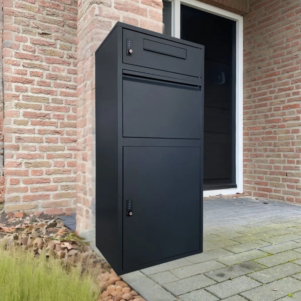 Postvak Gescheiden - Pakketbrievenbus - ParcelXL® DuoBox - Zwart