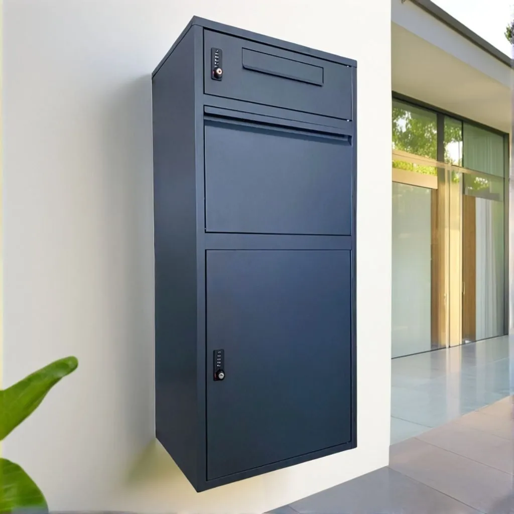 Postvak Gescheiden - Pakketbrievenbus - ParcelXL® DuoBox - Antraciet